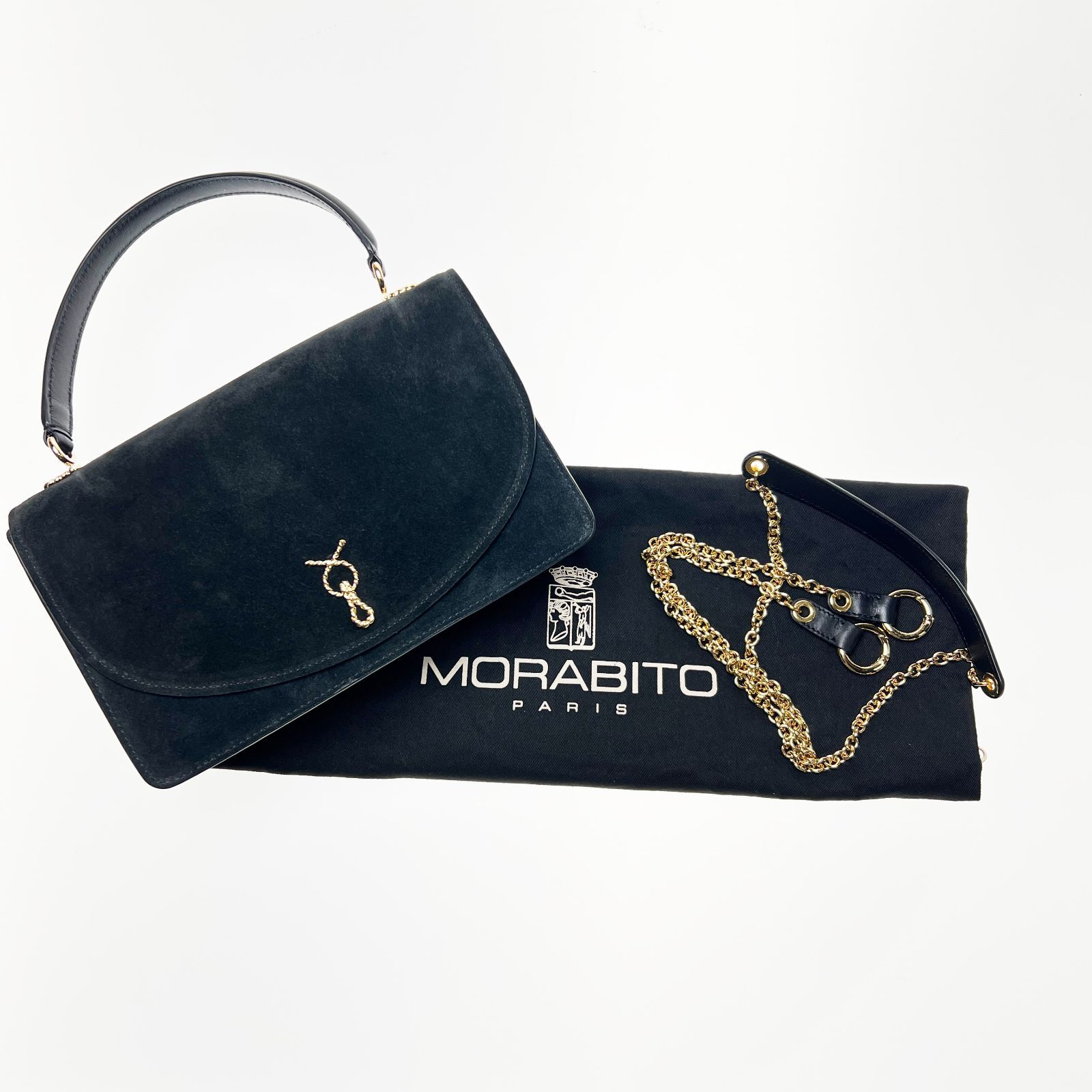 新品】MORABITO モラビト オルセー スエード 2wayバッグ 黒 - メルカリ