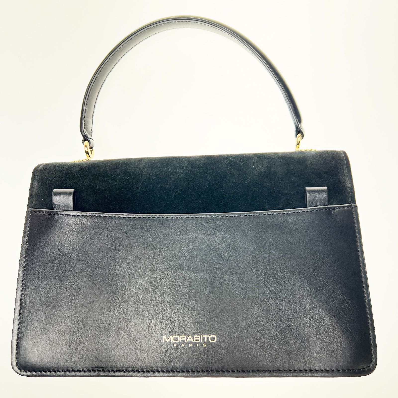 新品】MORABITO モラビト オルセー スエード 2wayバッグ 黒 - メルカリ
