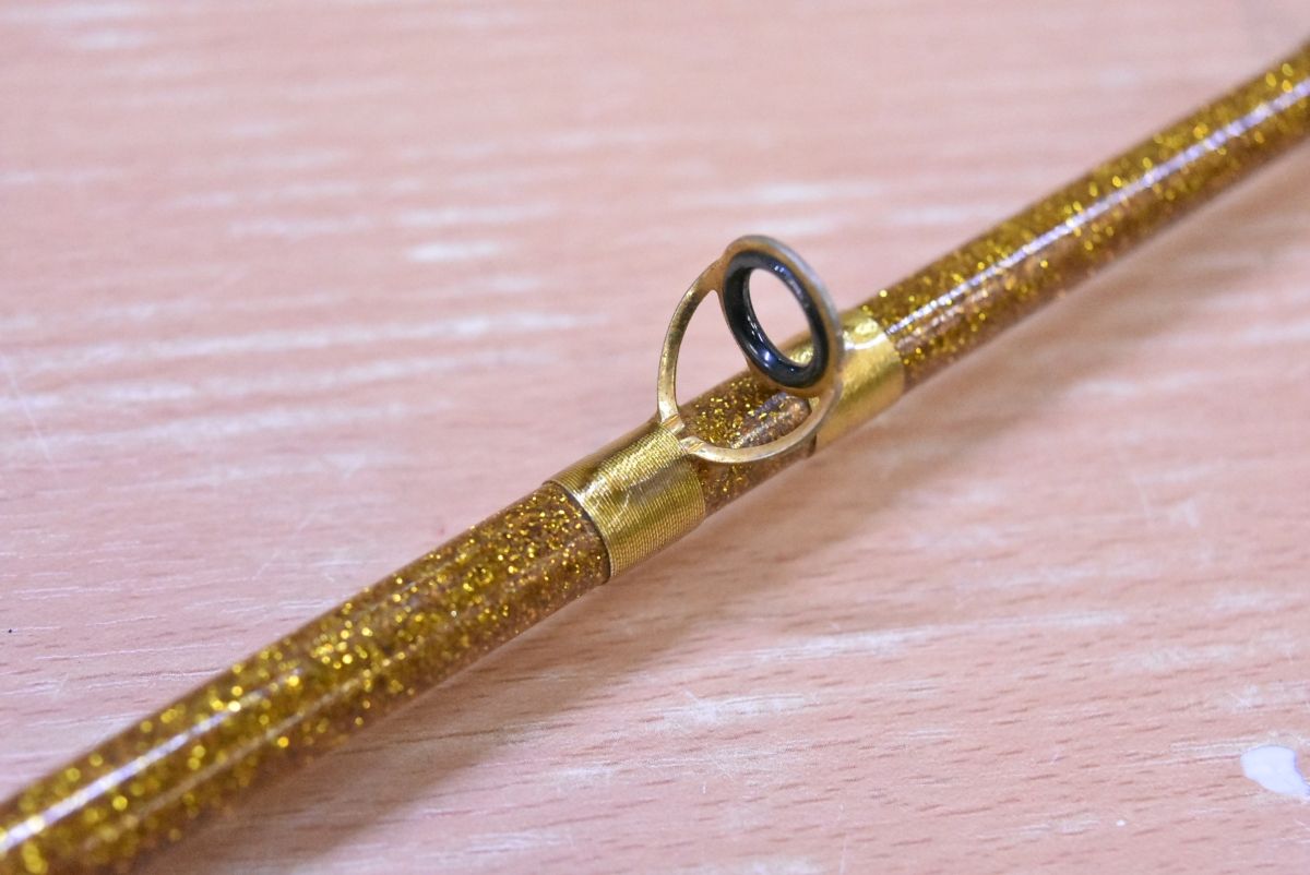道楽 スパイラルガイドロッド 約159cm ゴールドラメ ブランクスのみ