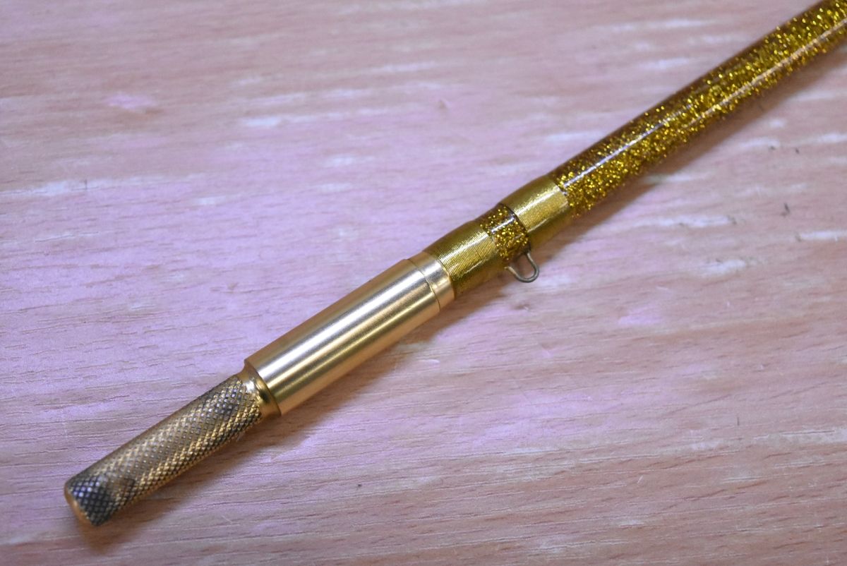 道楽 スパイラルガイドロッド 約159cm ゴールドラメ ブランクスのみ