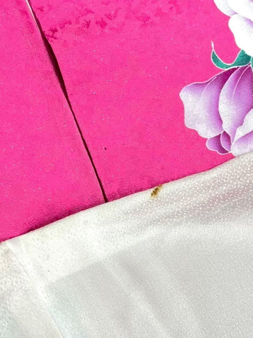 振袖 銀通し 刺繍 金彩 薔薇 紋意匠 身丈159cm 撥水加工済 MO3184