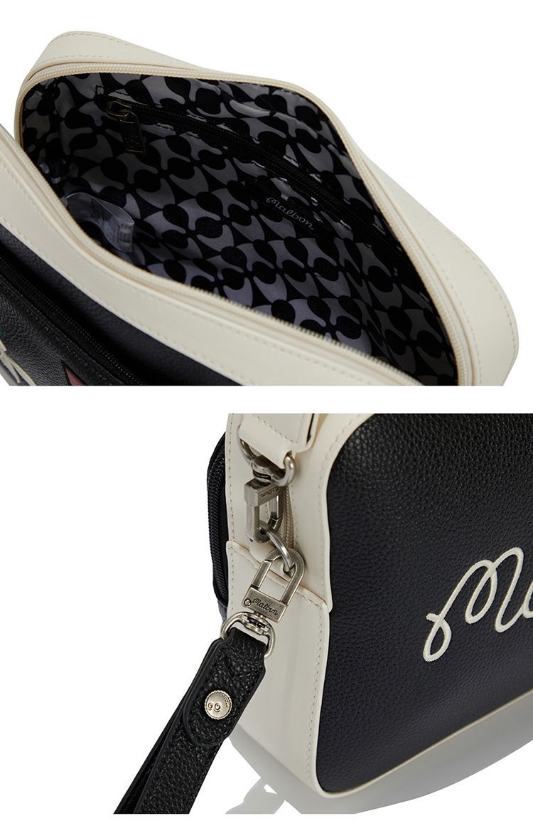 Malbonマルボン ゴルフ アート風ショルダーバッグ クラッチバッグ 2way