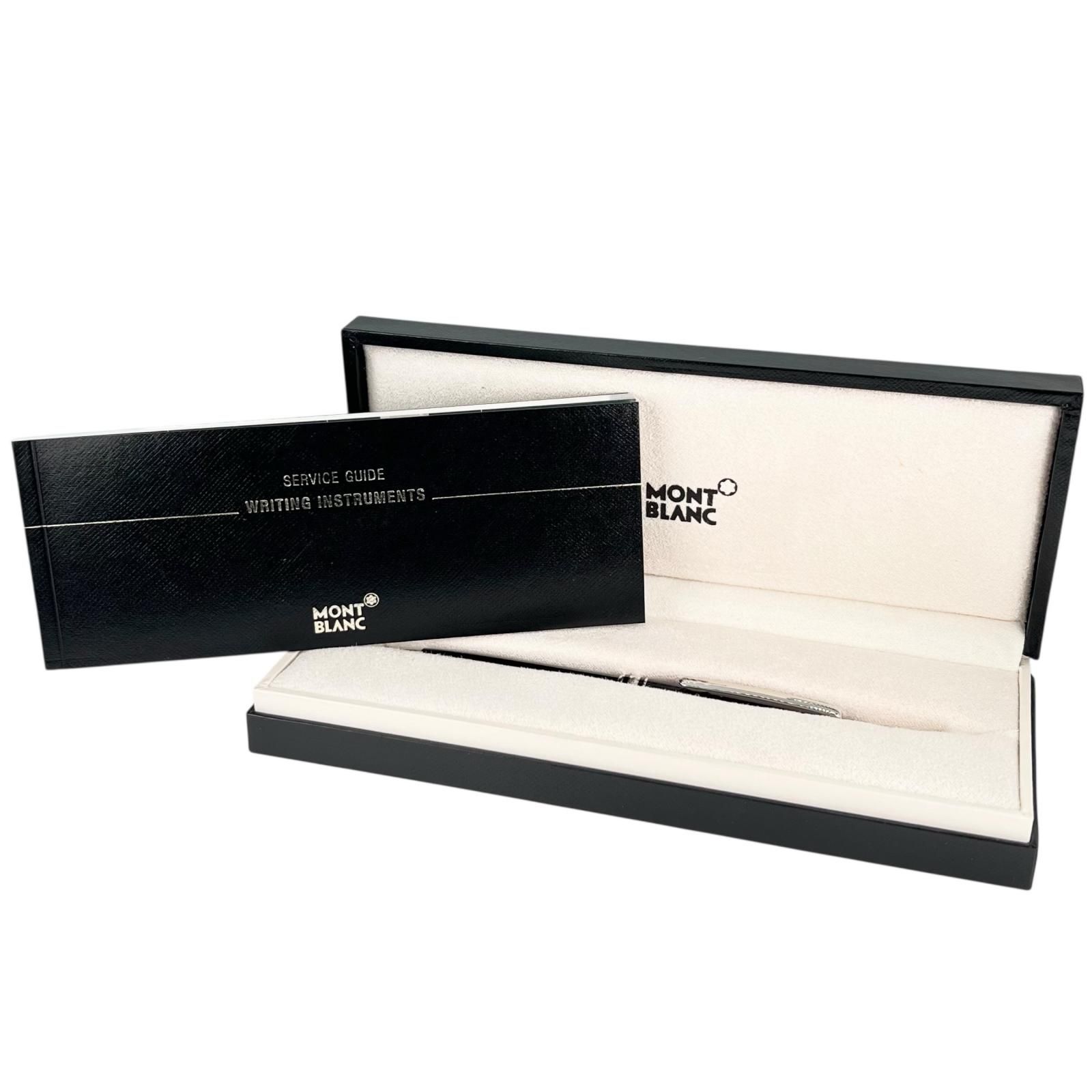 MONTBLANC モンブラン マイスターシュテュック クラシック ツイスト式 ボールペン ブラック シルバー ケース付き ドイツ製 メンズ