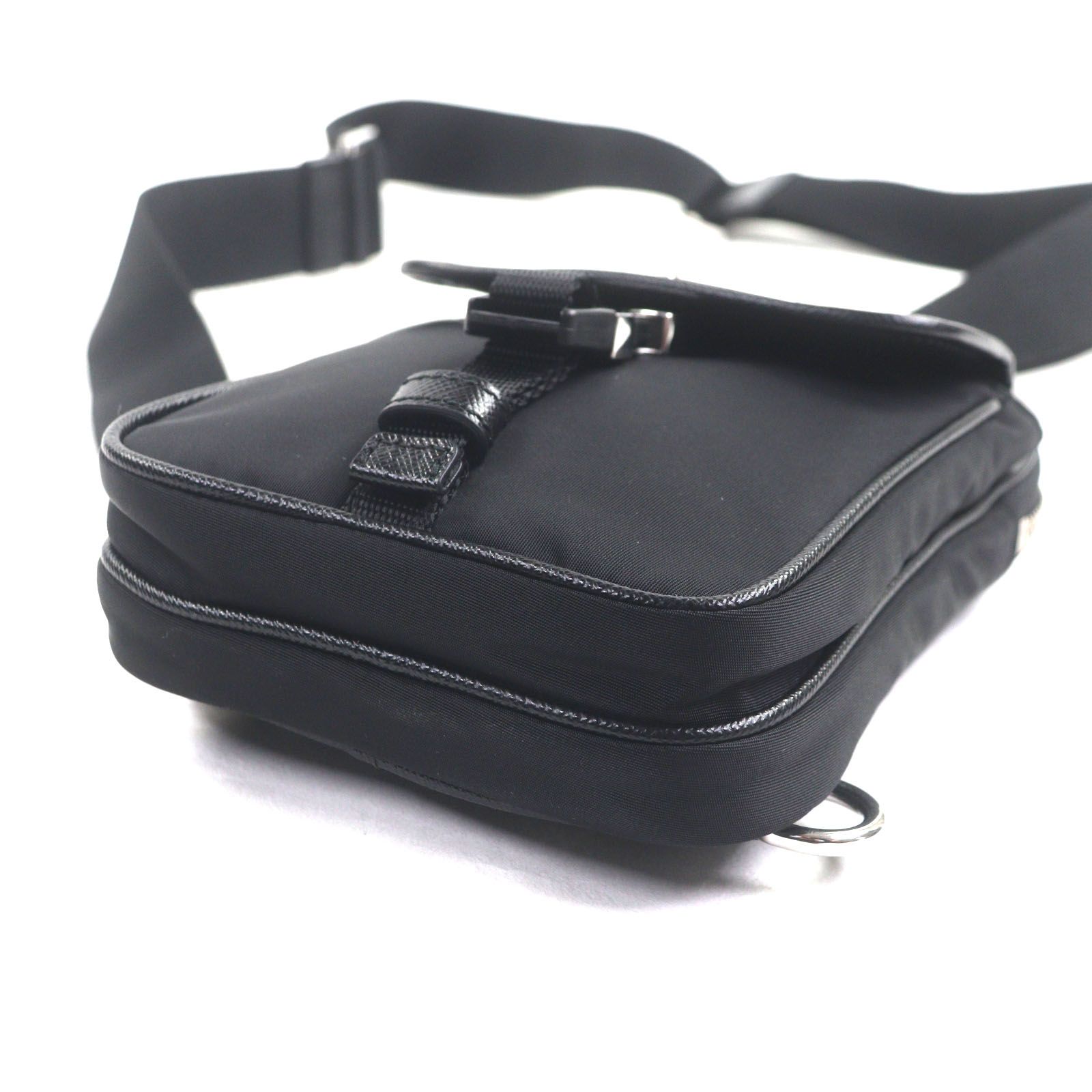 m*様 極美品 プラダ ナイロン × サフィアーノレザー 2WAYビジネス ブラ 極美品▽PRADA プラダ 2ZH194 サフィアーノレザー ナイロン Re-Nylon
