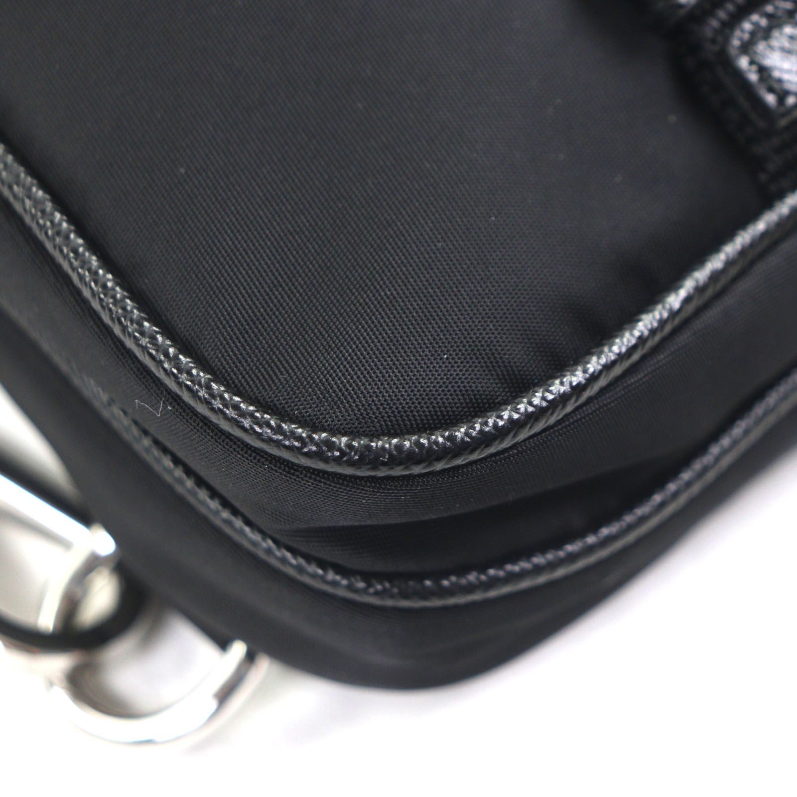 極美品▽PRADA プラダ 2ZH194 サフィアーノレザー ReNylon