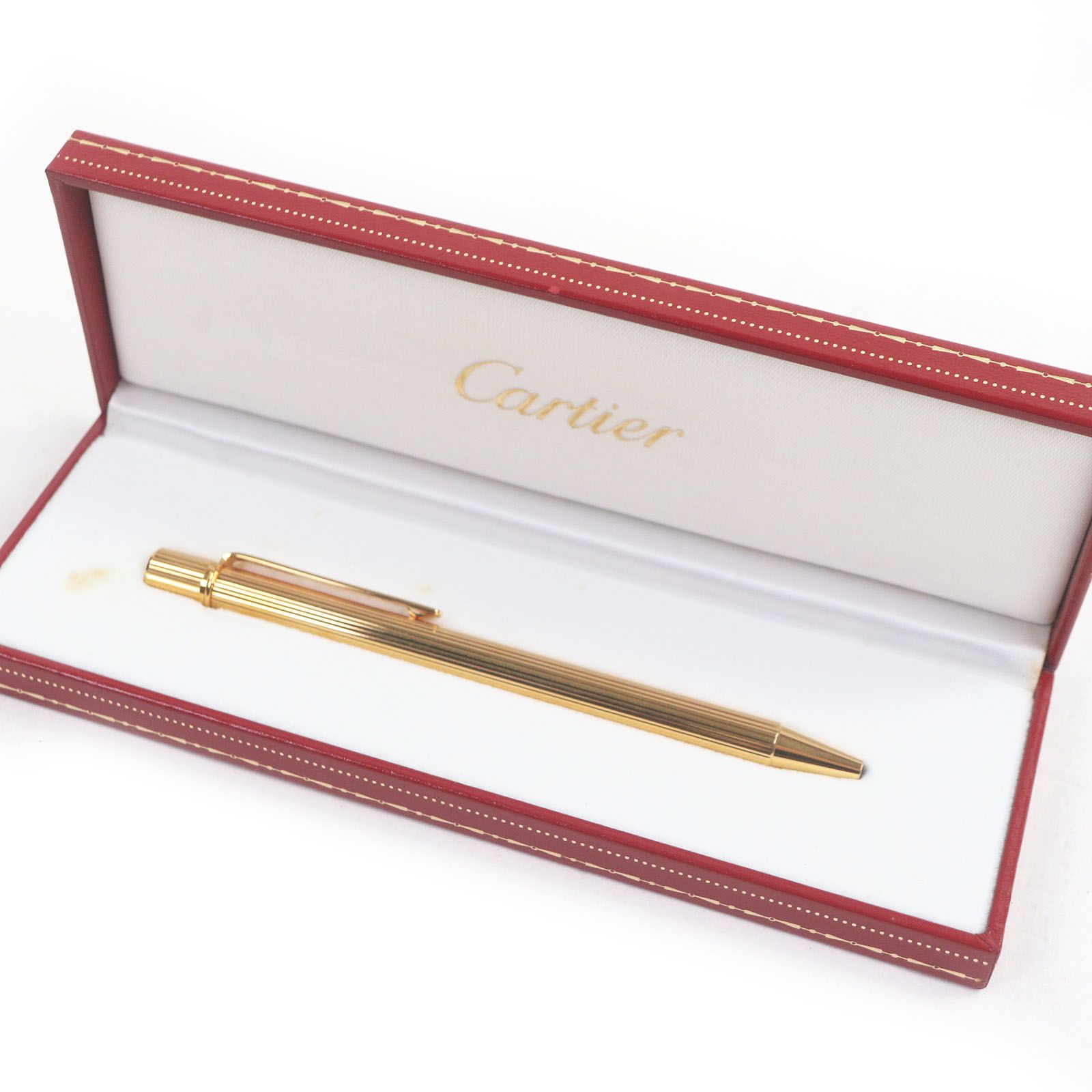 極美品□Cartier カルティエ ストライプ柄 マスト ドゥ カルティエ