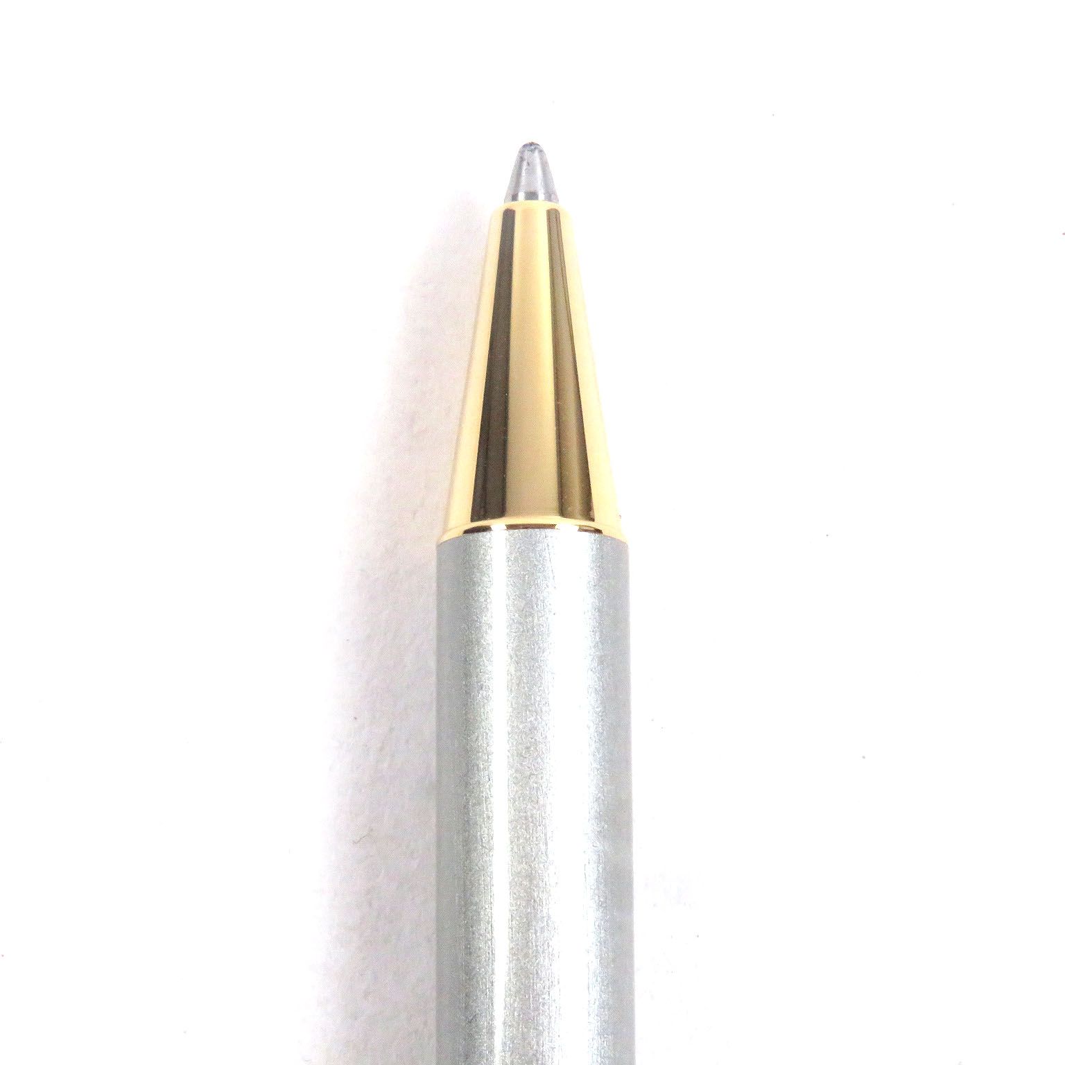 Cartier ツイスト式ボールペン シルバー×ゴールド　本体と箱 極美品□Cartier カルティエ サントス ドゥ カルティエ ツイスト式