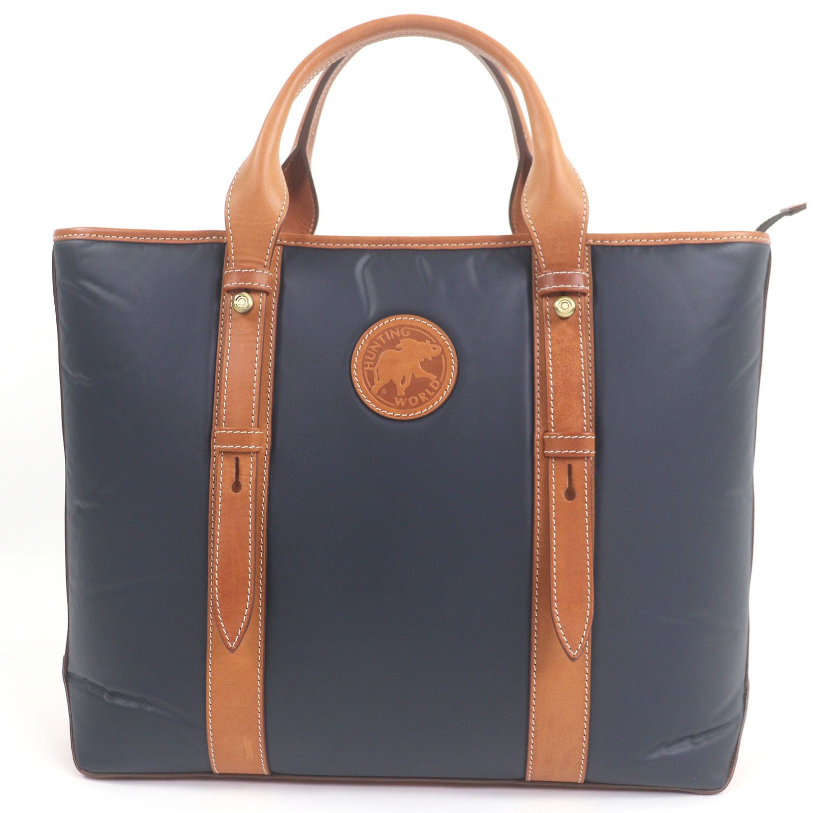 極美品□HUNTING WORLD ハンティングワールド バチュークロス レザー