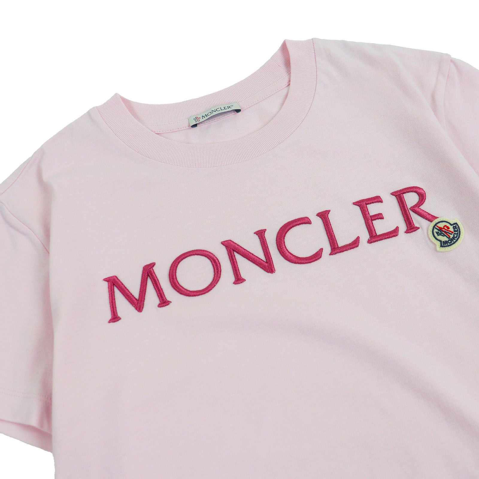 極美品□MONCLER モンクレール 23SS MAGLIA MANICHE CORTE ロゴエン