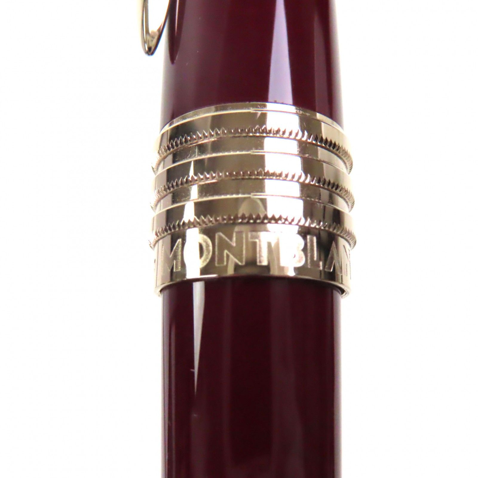  MONTBLANC モンブラン グレートキャラクターズ ジョン F ケネディ エディション ホワイトスター ツイスト式 ボールペン バーガンディ ゴールド ケース付き メンズ 筆記 済み ボールペン本体 ボールペン