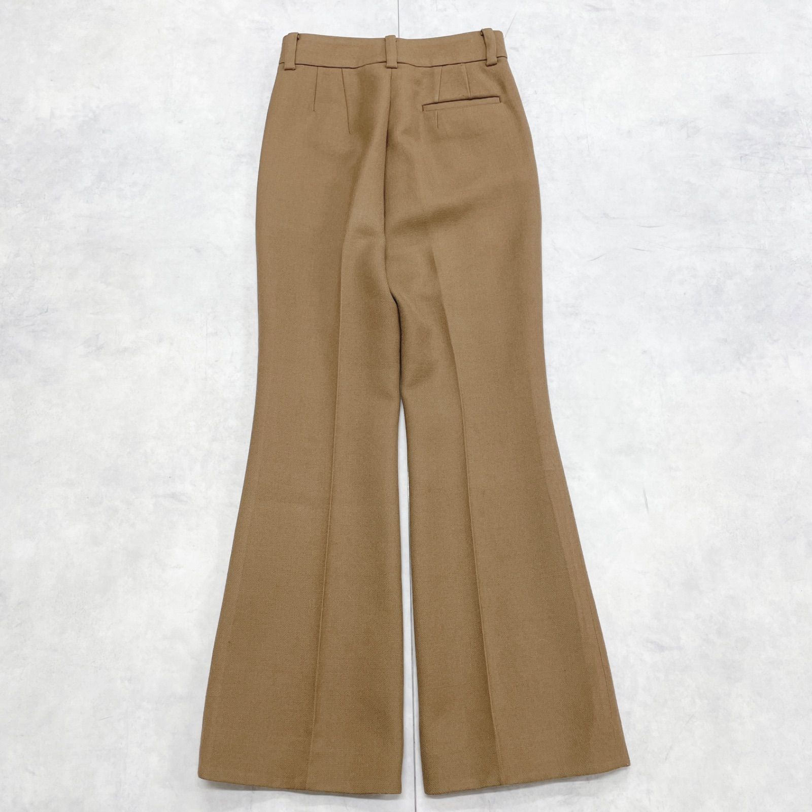 MADISONBLUE マディソンブルー フレアパンツ ウール ブラウン ベージュ
