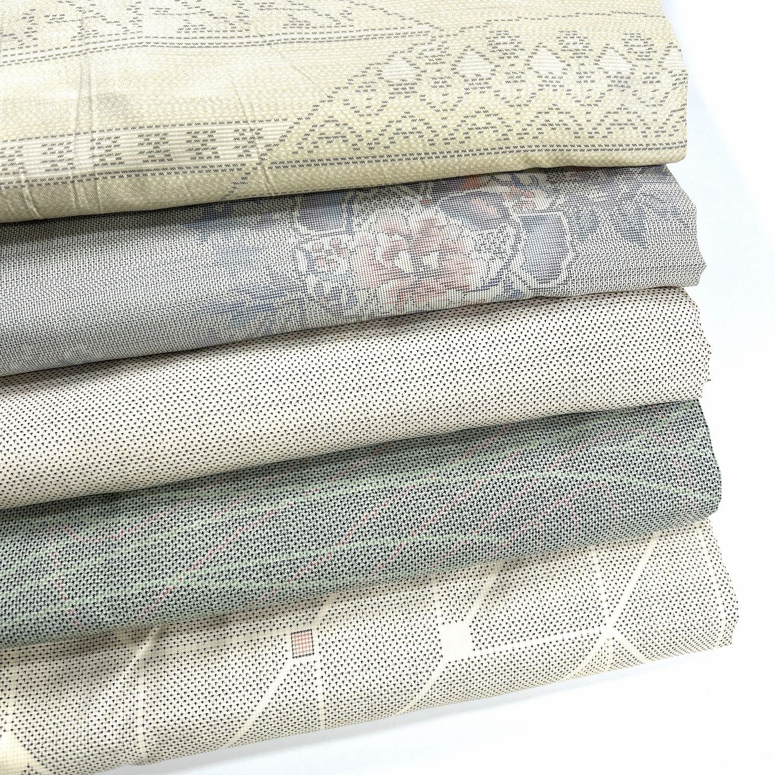 白大島紬 正絹 着物 同梱 リメイク用 着付け L 464