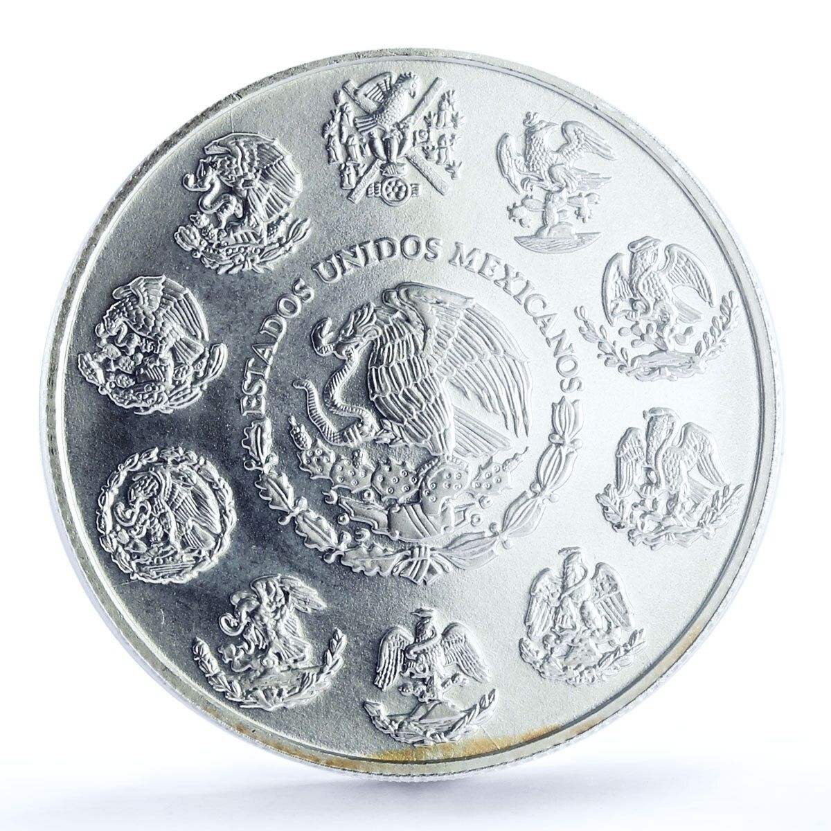 メキシコ 1オンザ・リベルタッド 独立の天使 MS66 PCGS 銀貨 2002