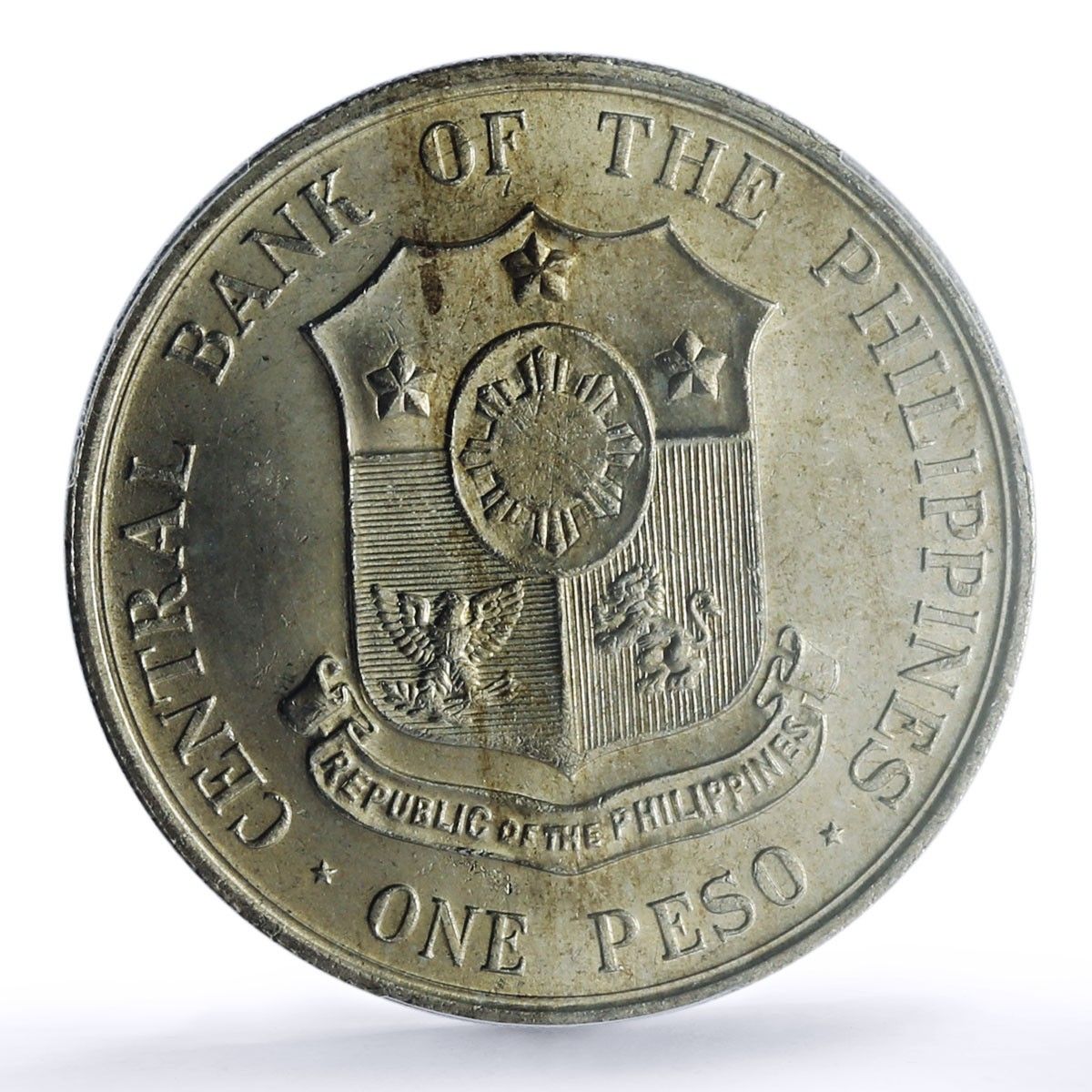 フィリピン 1 ペソ アポリナリオ マビニ KM-194 政治 MS 64 PCGS 銀貨