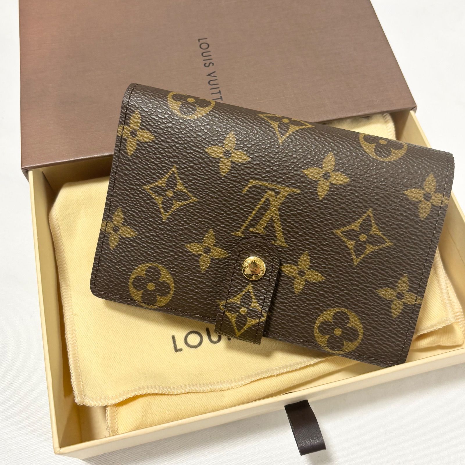 送料無料】【美品/ほぼ未使用】Louis Vuitton/ルイヴィトン/二つ折り