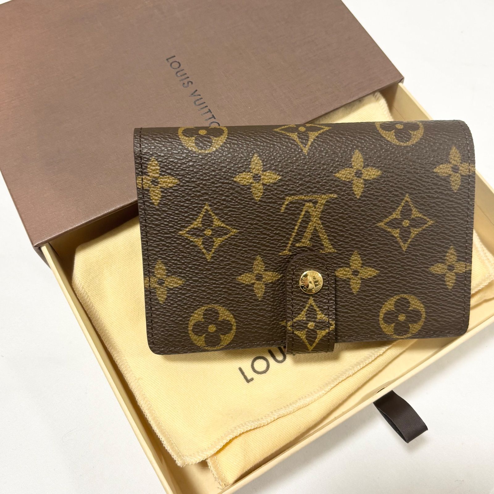 送料無料】【美品/ほぼ未使用】Louis Vuitton/ルイヴィトン/二つ折り