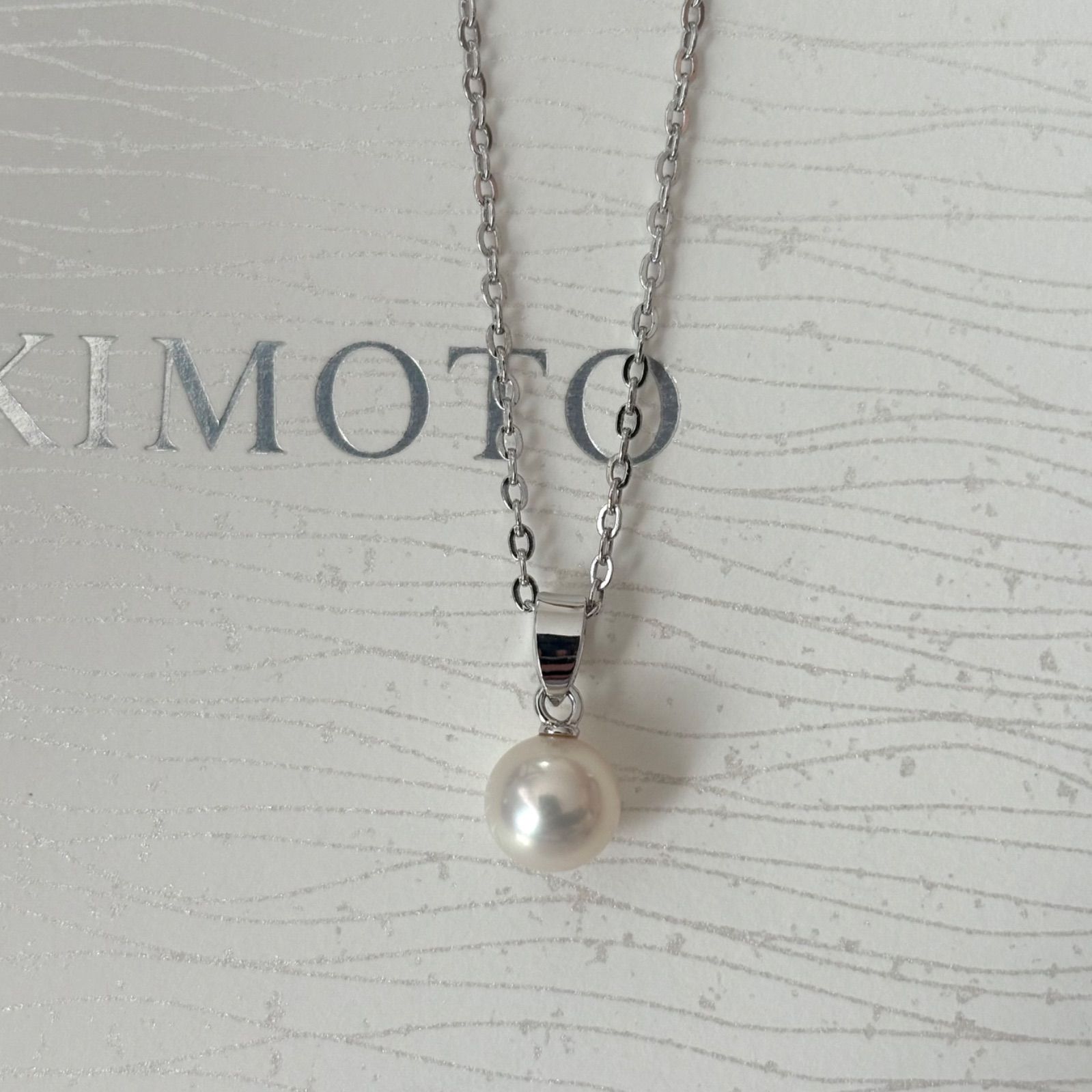 079 ミキモト シルバー パール 約6 6 mm ネックレス