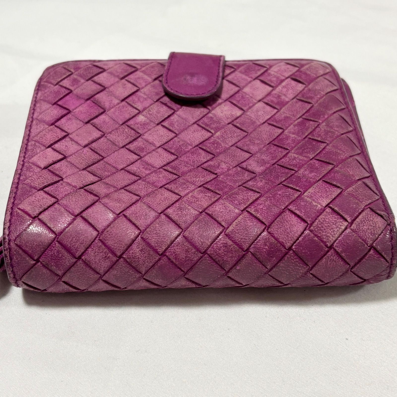 Bottega Veneta 二つ折り財布 パープル 送料無料】BOTTEGA VENETA/ボッテガヴェネタ/二つ折り財布/ウォレット