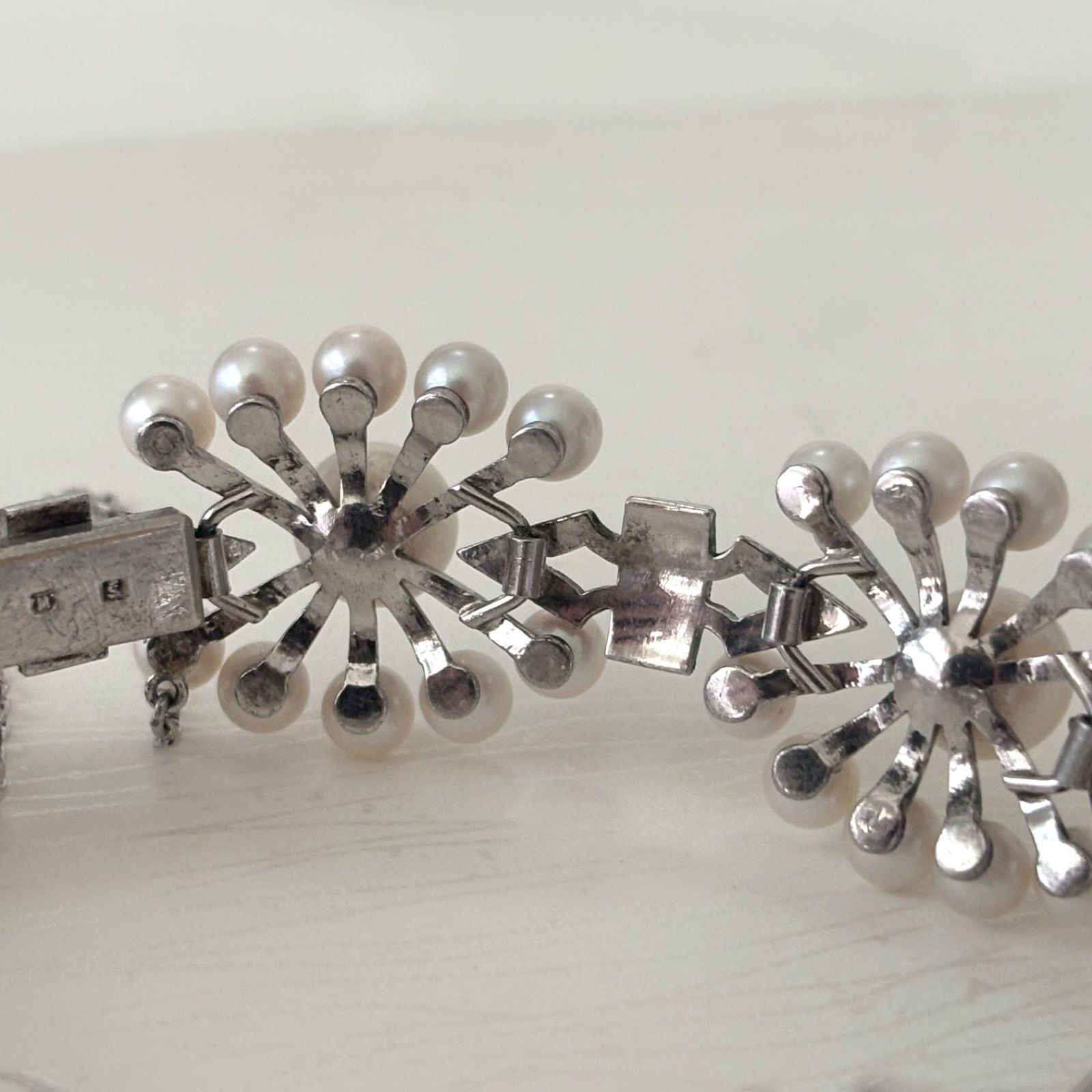 460【ミキモト】シルバー パール 約4.0-7.3mm ブレスレット - メルカリ