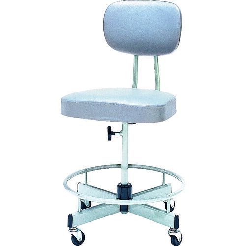 ノーリツ 製図用チェア ビニールレザー グレー