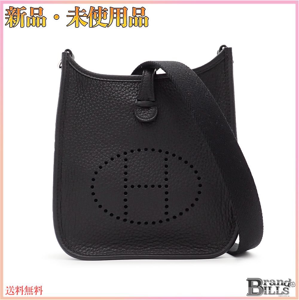 エルメス エヴリン エブリン アマゾン TPM ショルダーバッグ トリヨンクレマンス パンチング Hロゴ ブラック K刻印