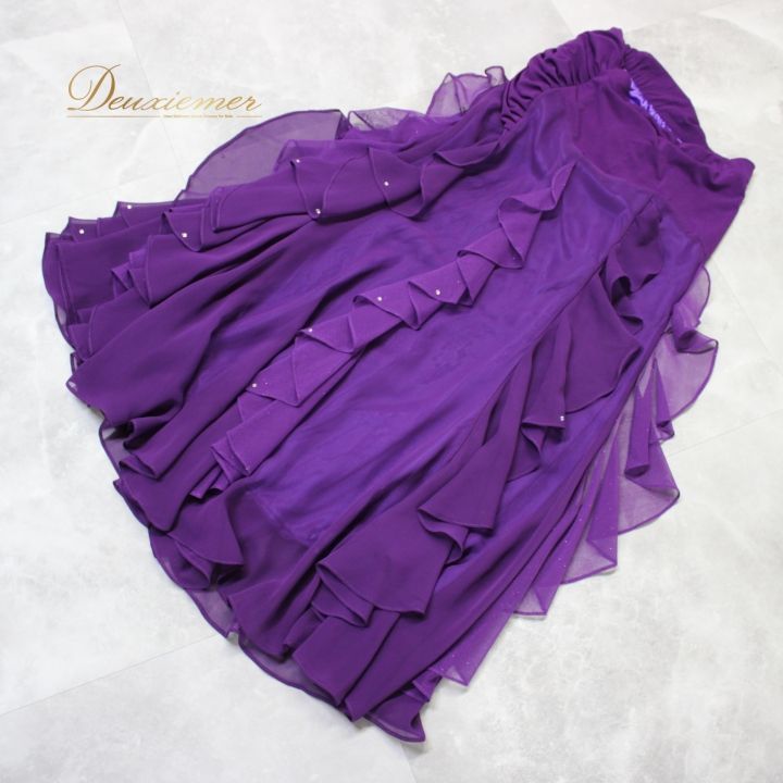 社交ダンス 衣装 スタンダード スカート レッスンウェア オール