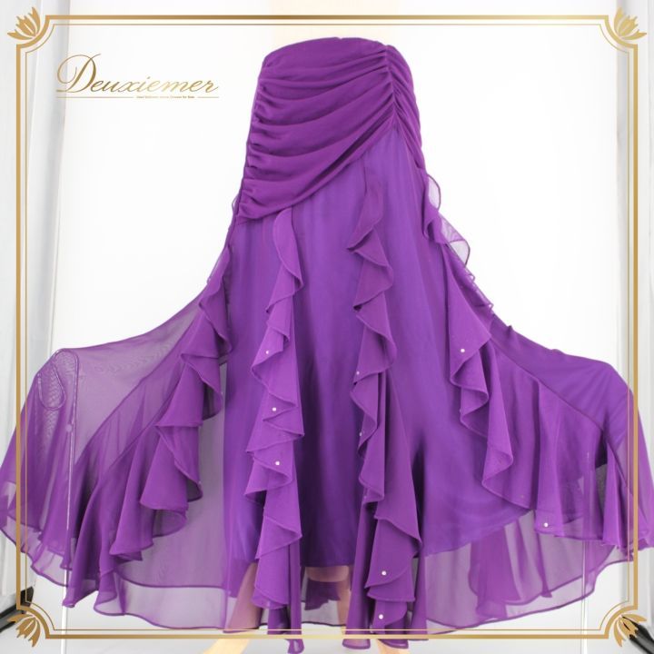 社交ダンス 衣装 スタンダード スカート レッスンウェア オール