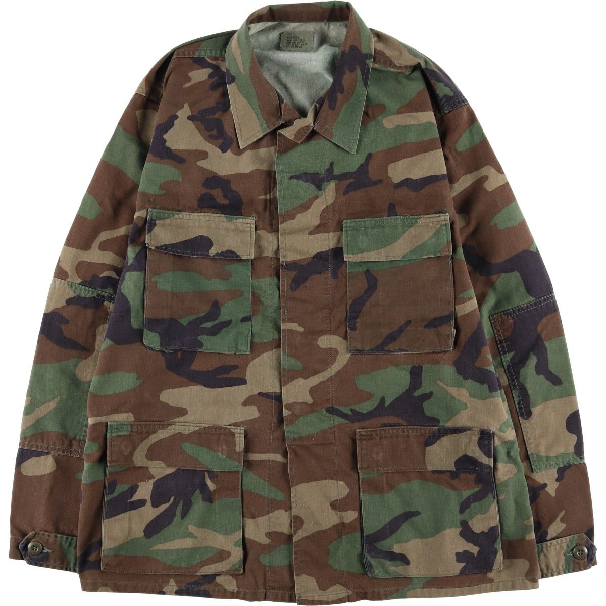 古着 90年代 米軍実品 迷彩柄 ウッドランドカモ B.D.U ミリタリー