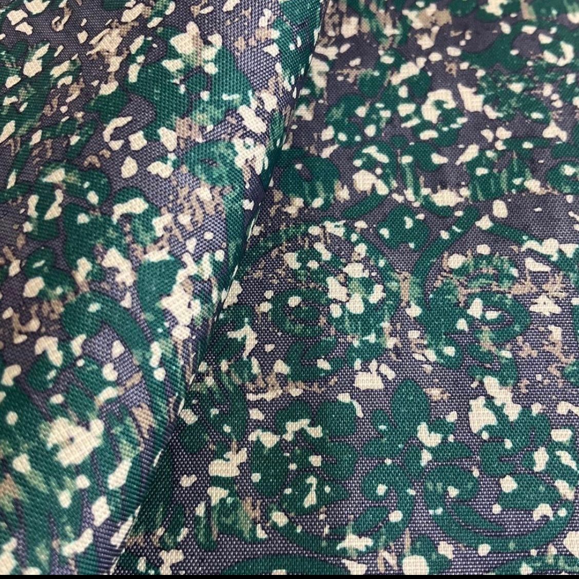 kimono one kimonoarisa センスの良い染大島紬 広衿 正絹 作家物 裄長 裄66肩丈156