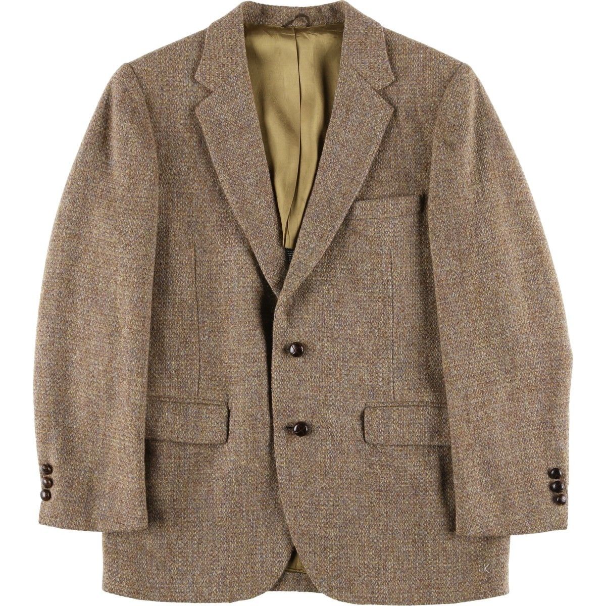 古着 80年代 ハリスツイード Harris Tweed ウールテーラードジャケット 