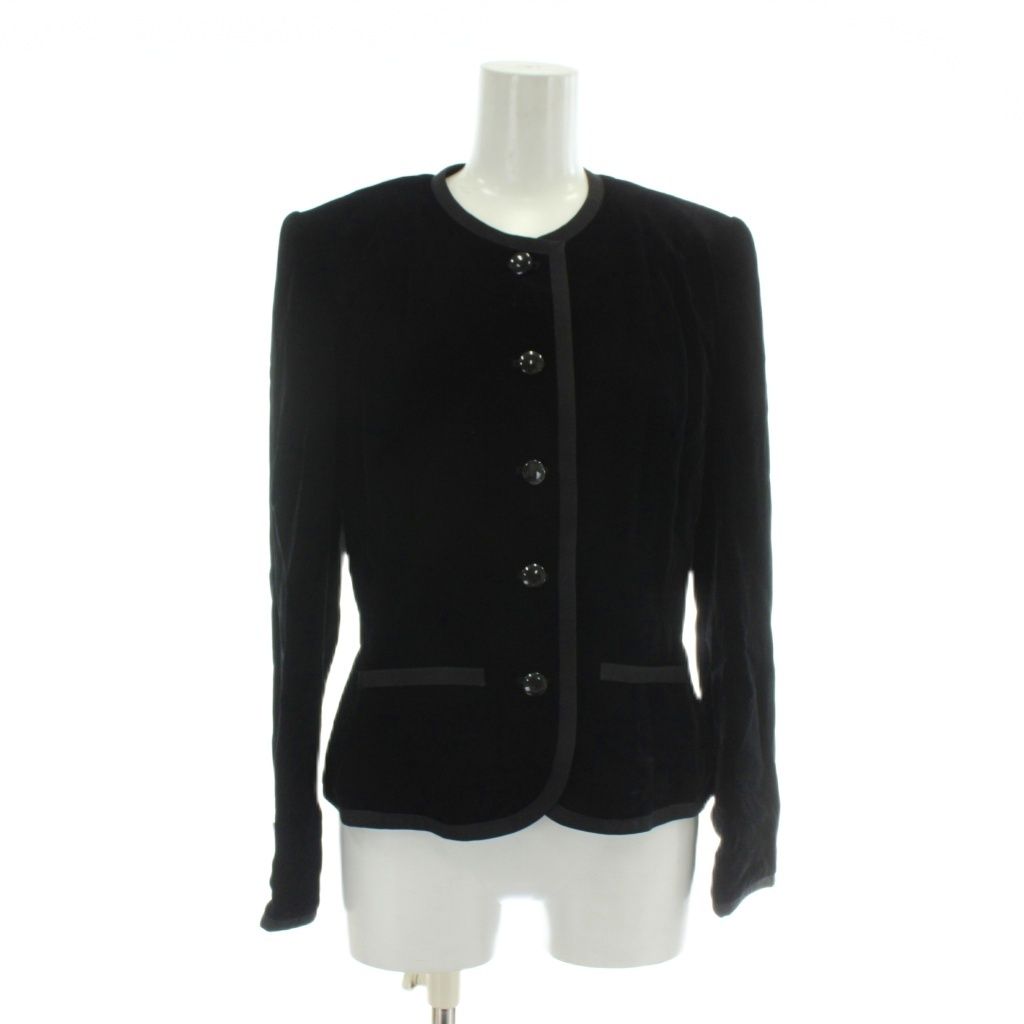 ジバンシィ GIVENCHY NOUVELLE BOUTIQUE ノーカラージャケット ベロア