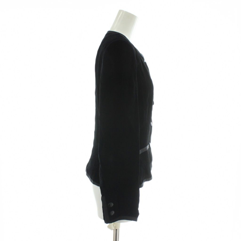 ジバンシィ GIVENCHY NOUVELLE BOUTIQUE ノーカラージャケット ベロア