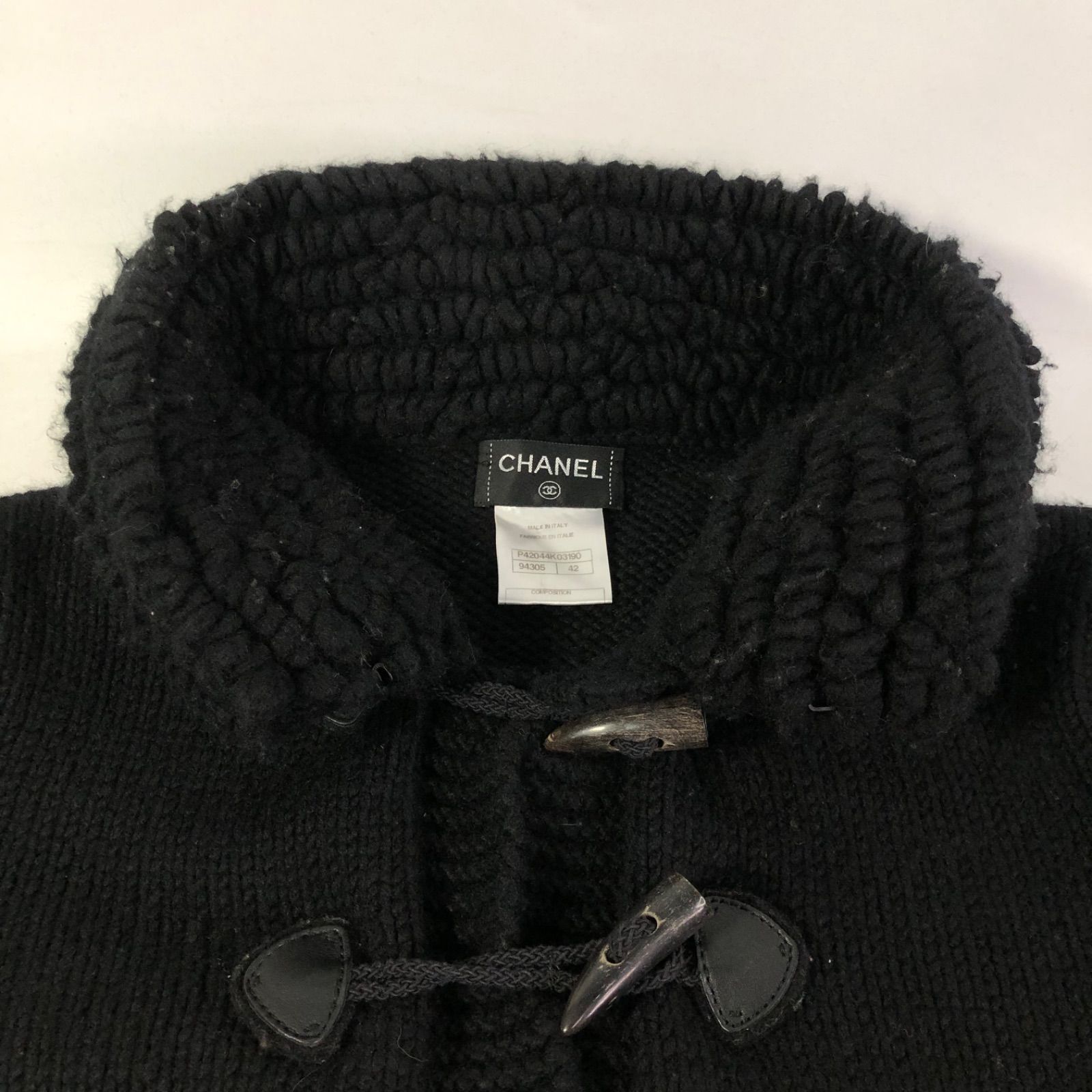 A1128-25-5 CHANEL シャネル11AW ココマーク トグルカシミヤ ニット