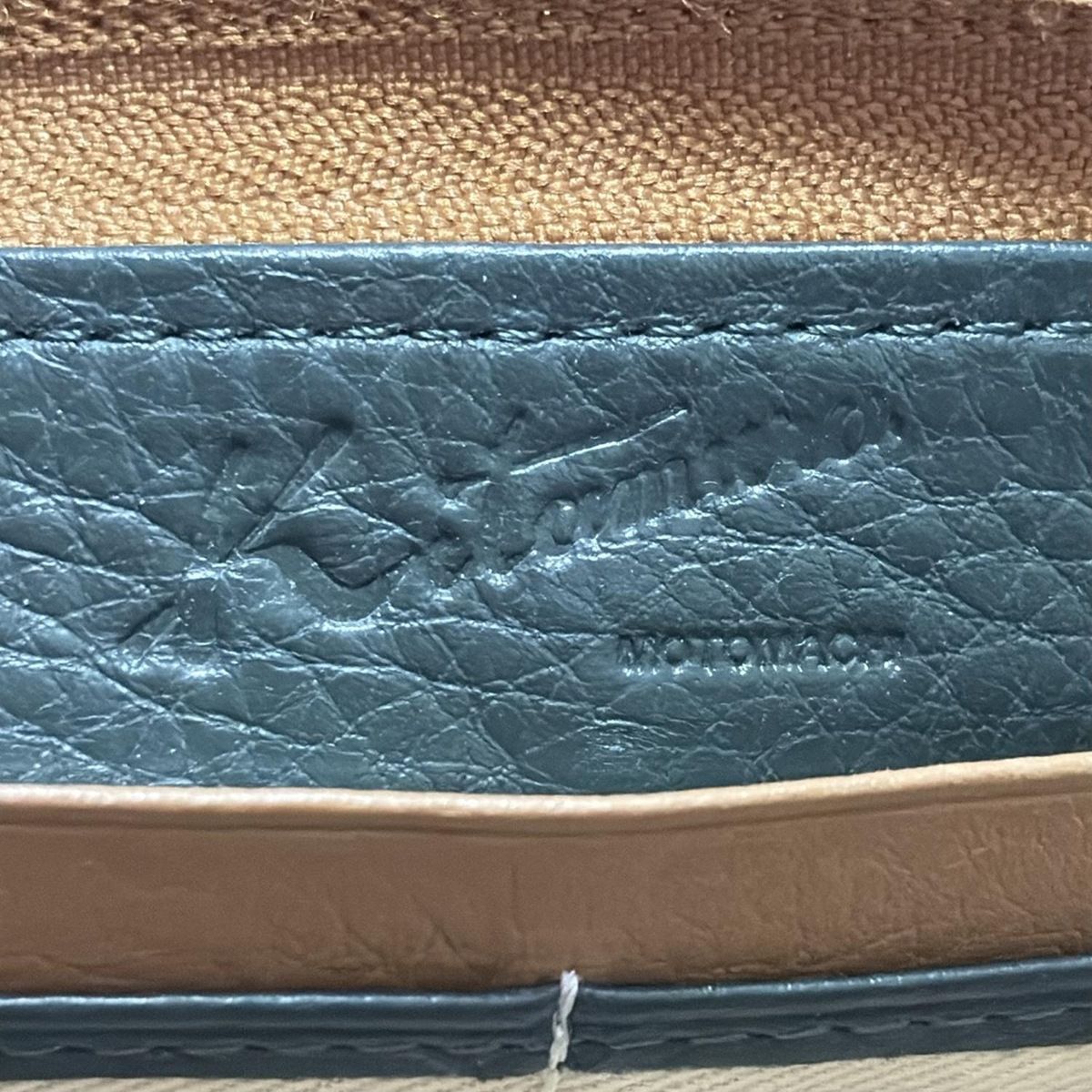 KITAMURA(キタムラ) 長財布 - ブラウン×ダークグリーン×マルチ 家