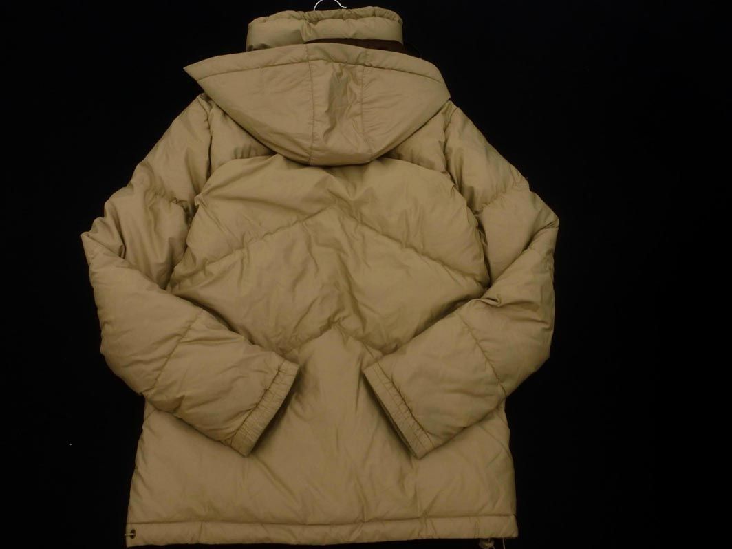 NIKE ナイキ ロゴ 刺繍 フード ダウン ジャケット sizeM/ベージュ