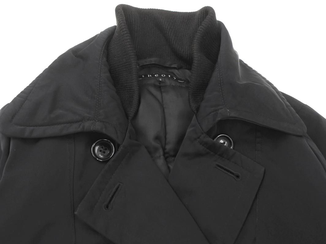 theory セオリー ダブル ダウン コート sizeS/黒 ◇□ レディース