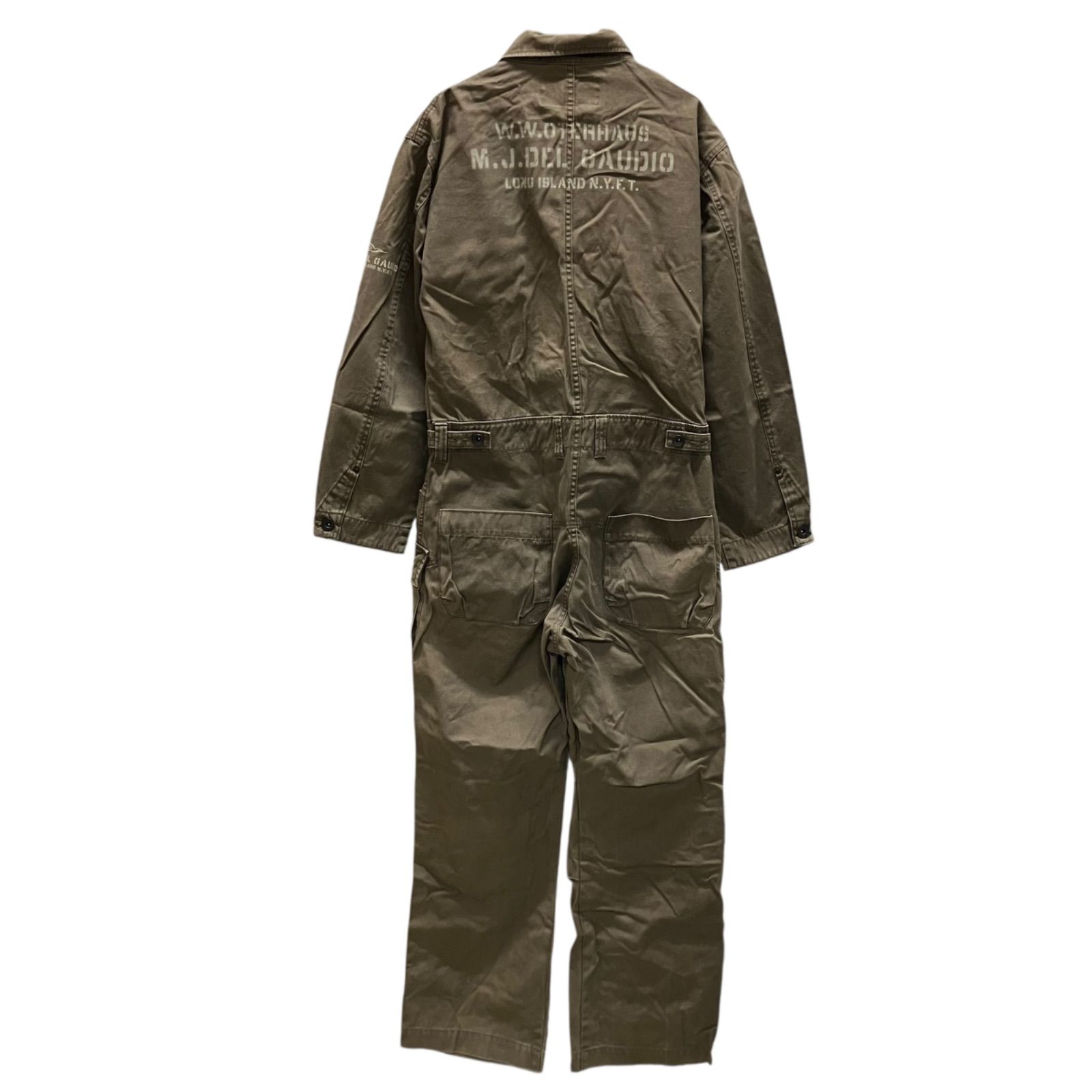 OG 6 AVIREX オールインワン つなぎ ジャンプスーツ 茶 カーキ サイズM