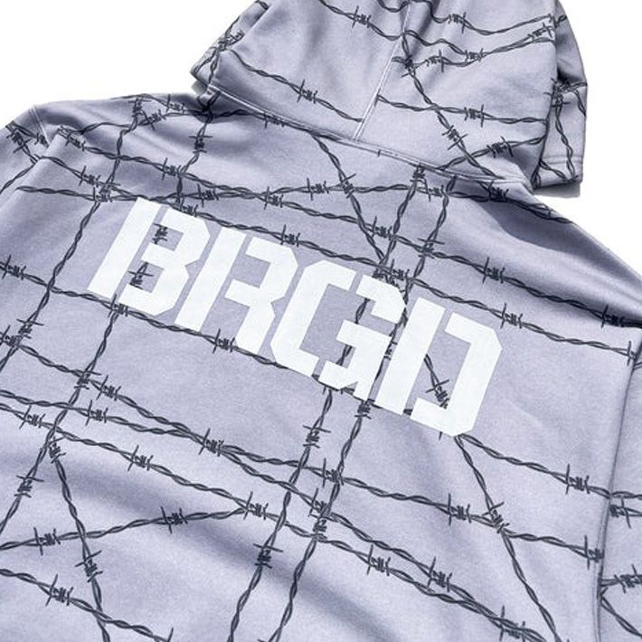 フーディ バスブリゲード BASS BRIGADE WIRED CAMO HOODIE - GREY バス