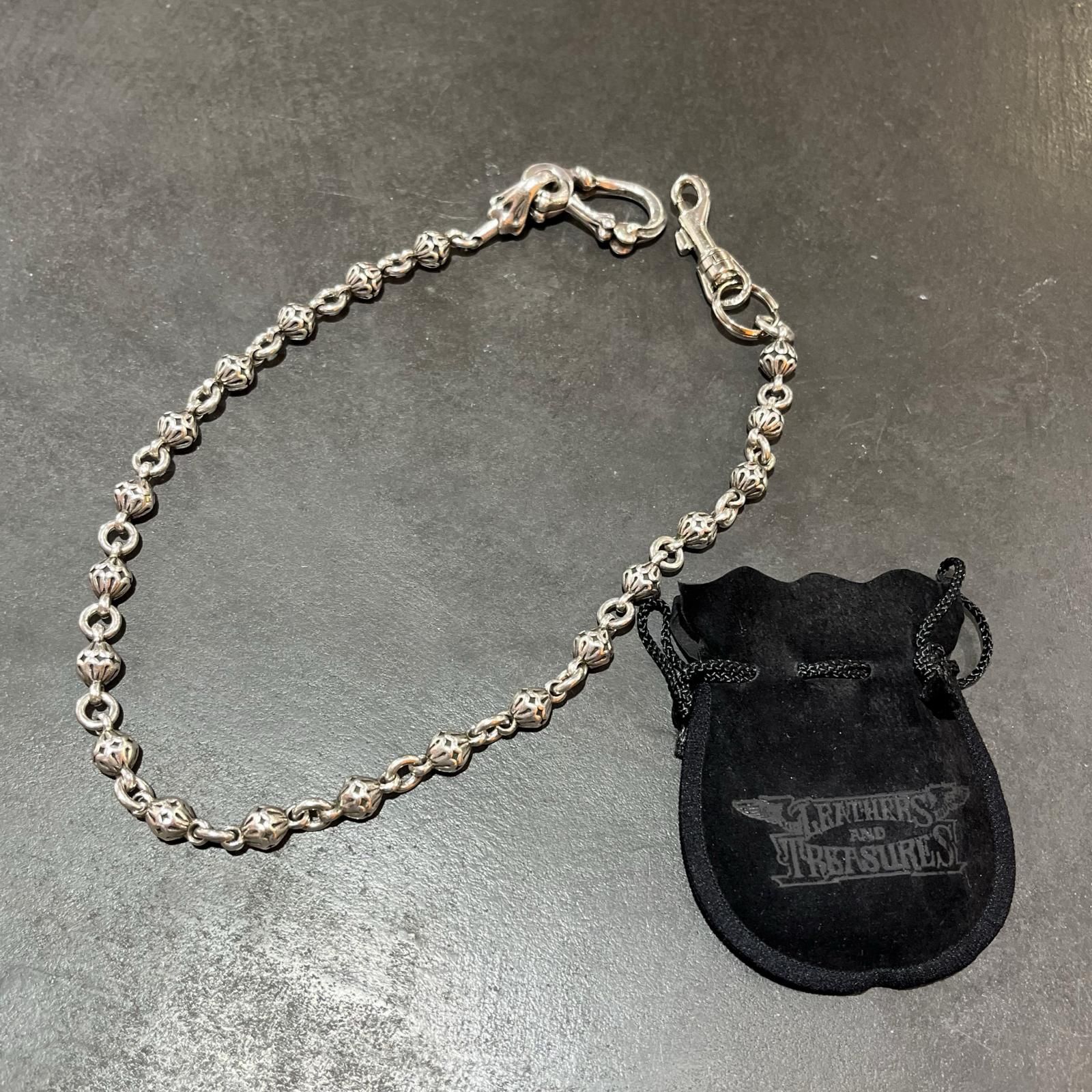 AND ウォレットチェーン シルバーアクセサリー レザーズアンドトレジャーズ シルバー F 2839 M