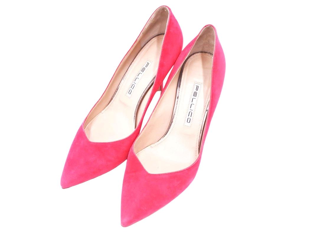 PELLICO ペリーコ スウェード ハイヒール パンプス size37（24.0cm位