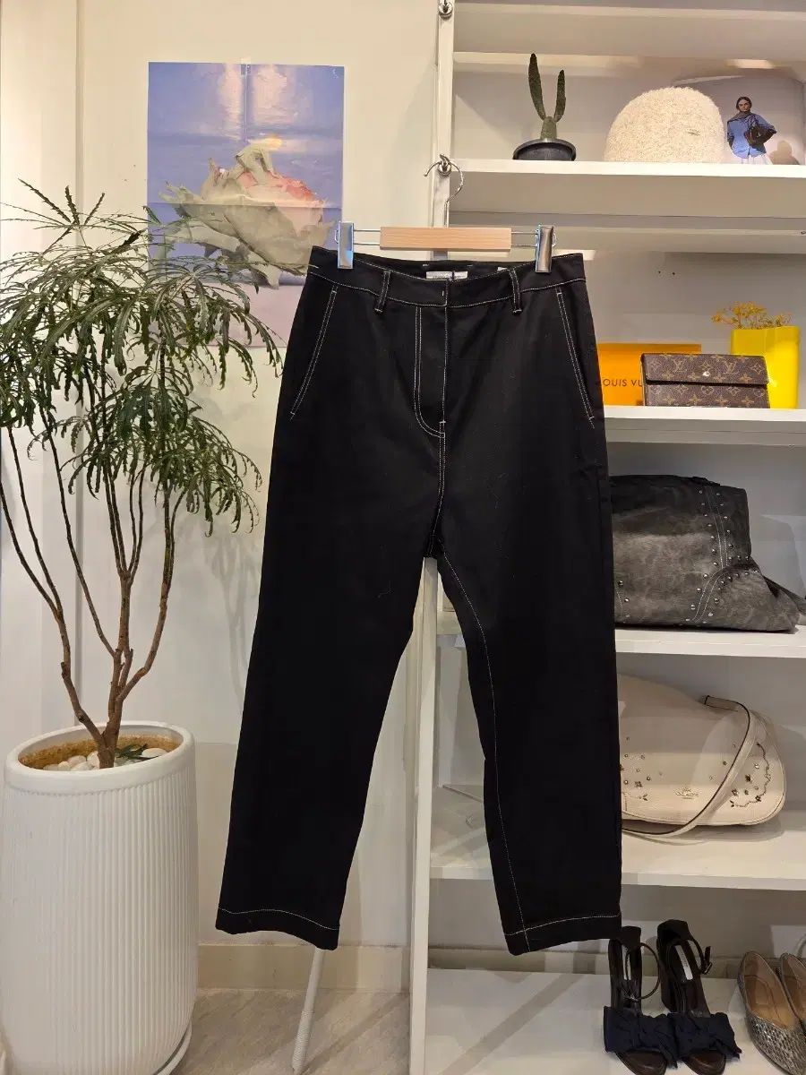 STUDIO TOMBOY スタジオトムボーイ ブラック バギー コットン パンツ