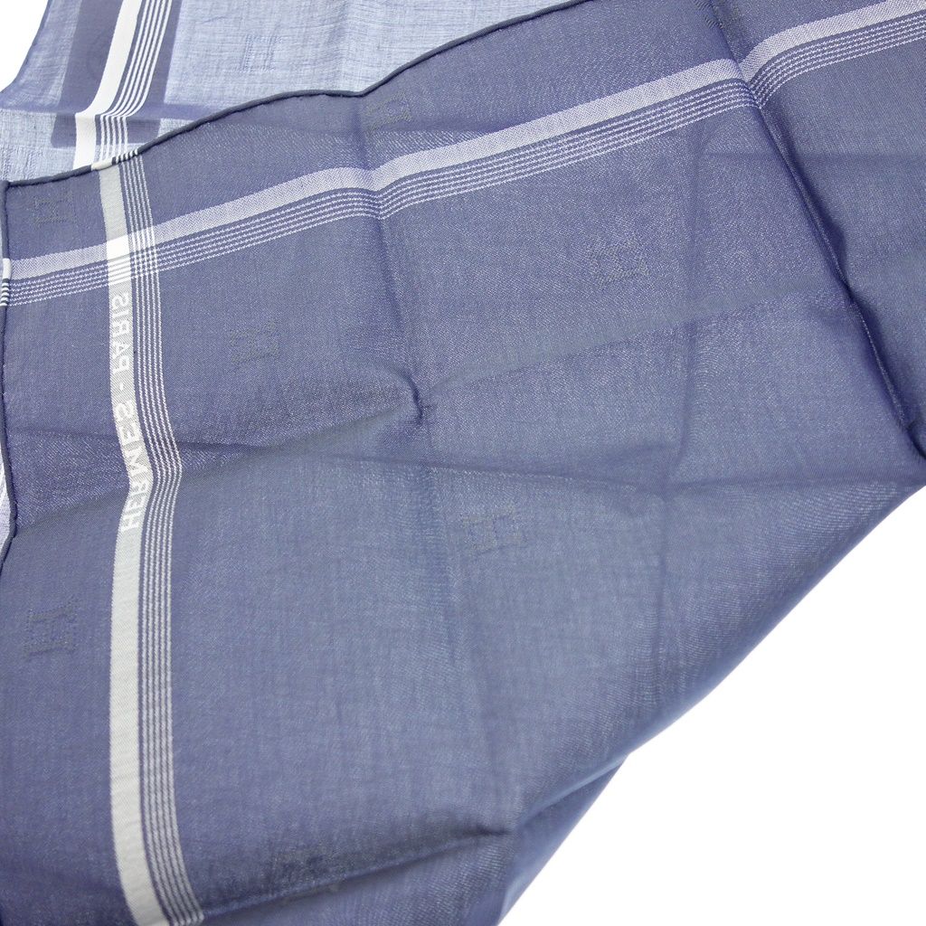 エルメス ハンカチ コットン100% ネイビー レディース【AFI16】 - メルカリ