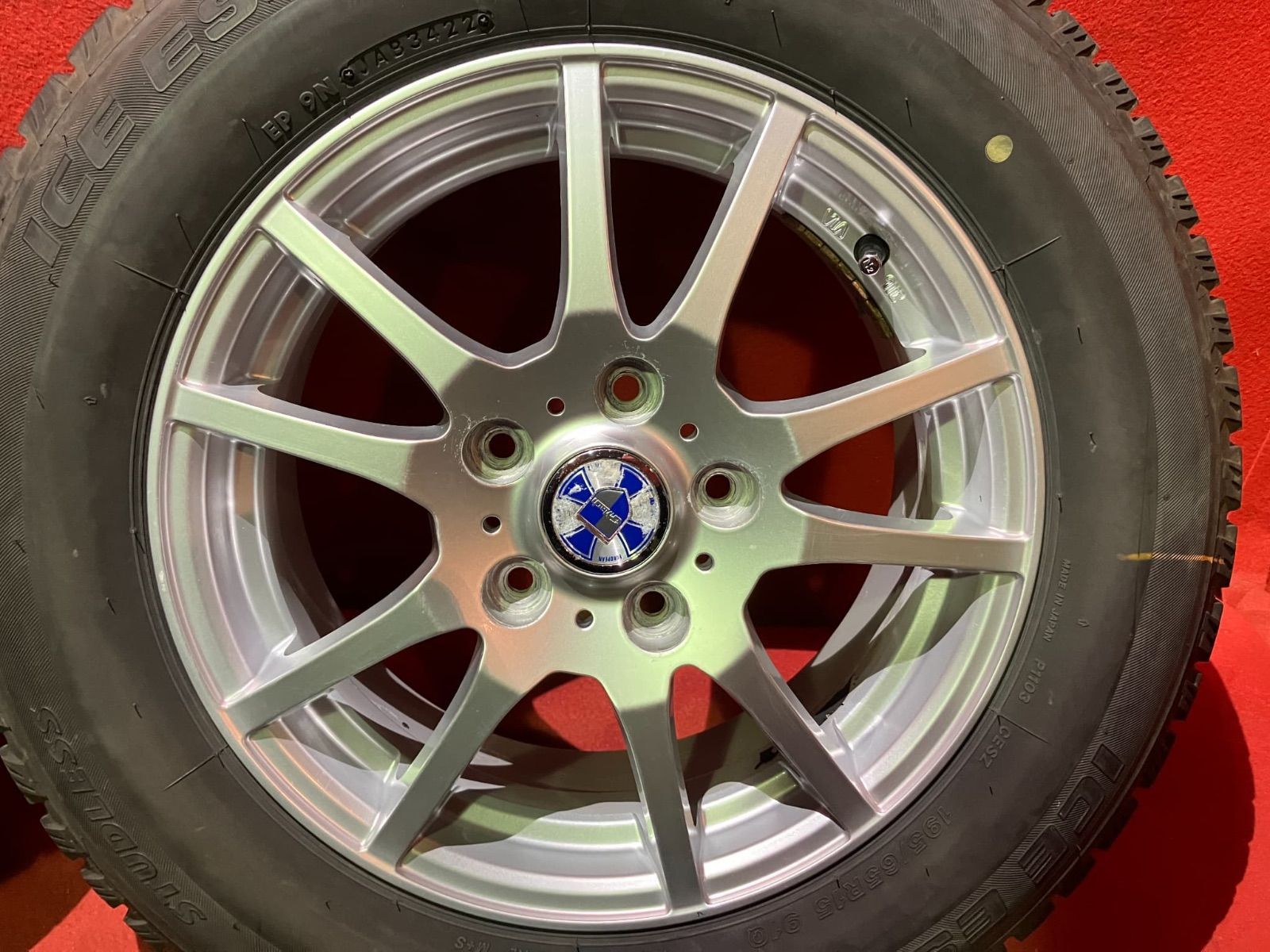 スタッドレスタイヤホイールセット 195 65 R 15 ICE ESPORTE x 6 0 53 114 3 5 H 社外 G Mach 4本SET