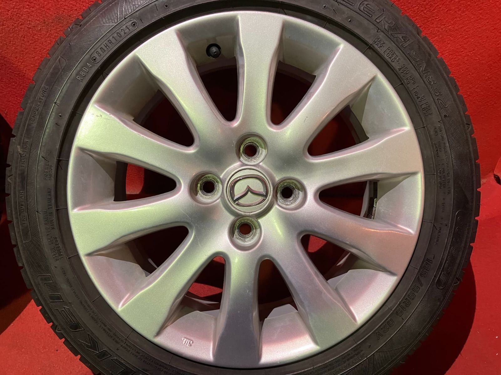 サマータイヤホイールセット 185 55 R 15 FALKEN SN 832 x 6 0 45 100 4 H マツダ ベリーサ 4本SET