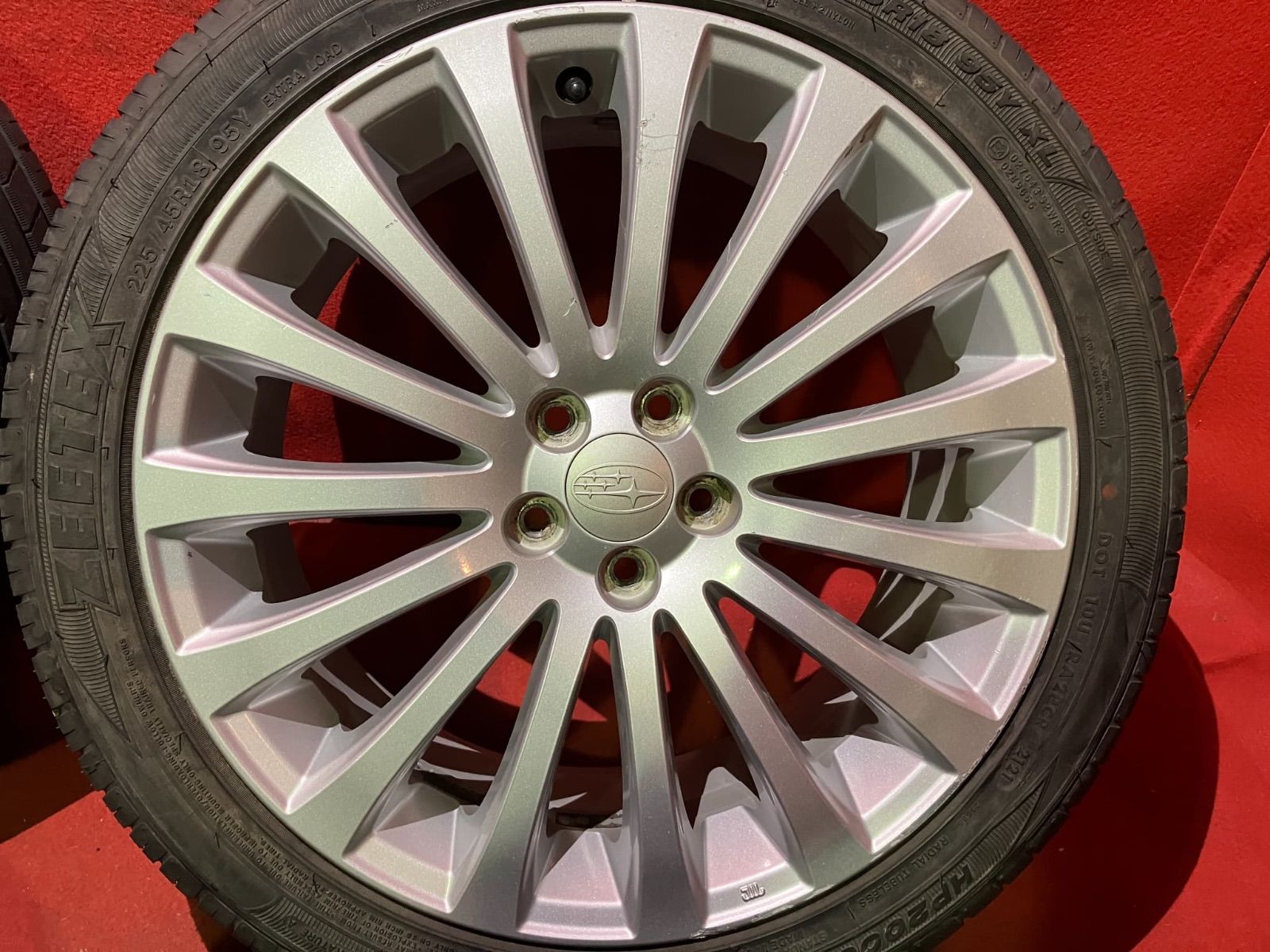 サマータイヤホイールセット 225 45 R 18 ZEETEX HP 2000 vfm x 7 5 55 100 H スバル BM BR系レガシィ 4本SET