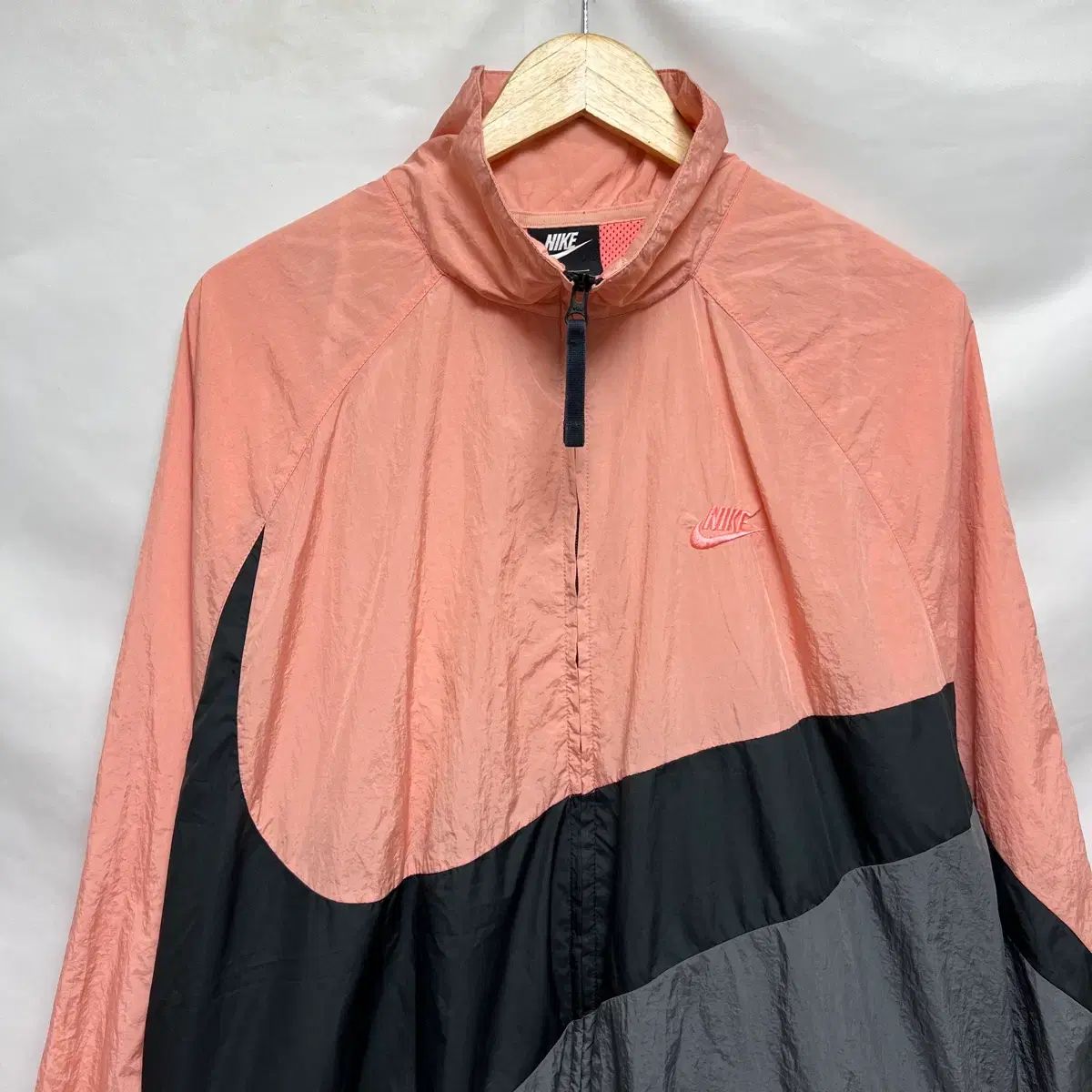 2 XL NIKE ビックスウォッシュ ウーブン ピンク ラム ウィンドブレーカー