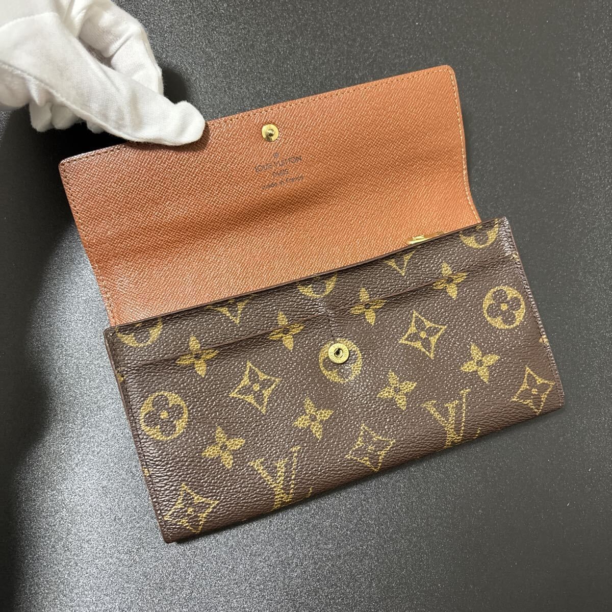 s49 ポルトモネ クレディ ポルトフォイユ サラ 旧型 モノグラム Louis