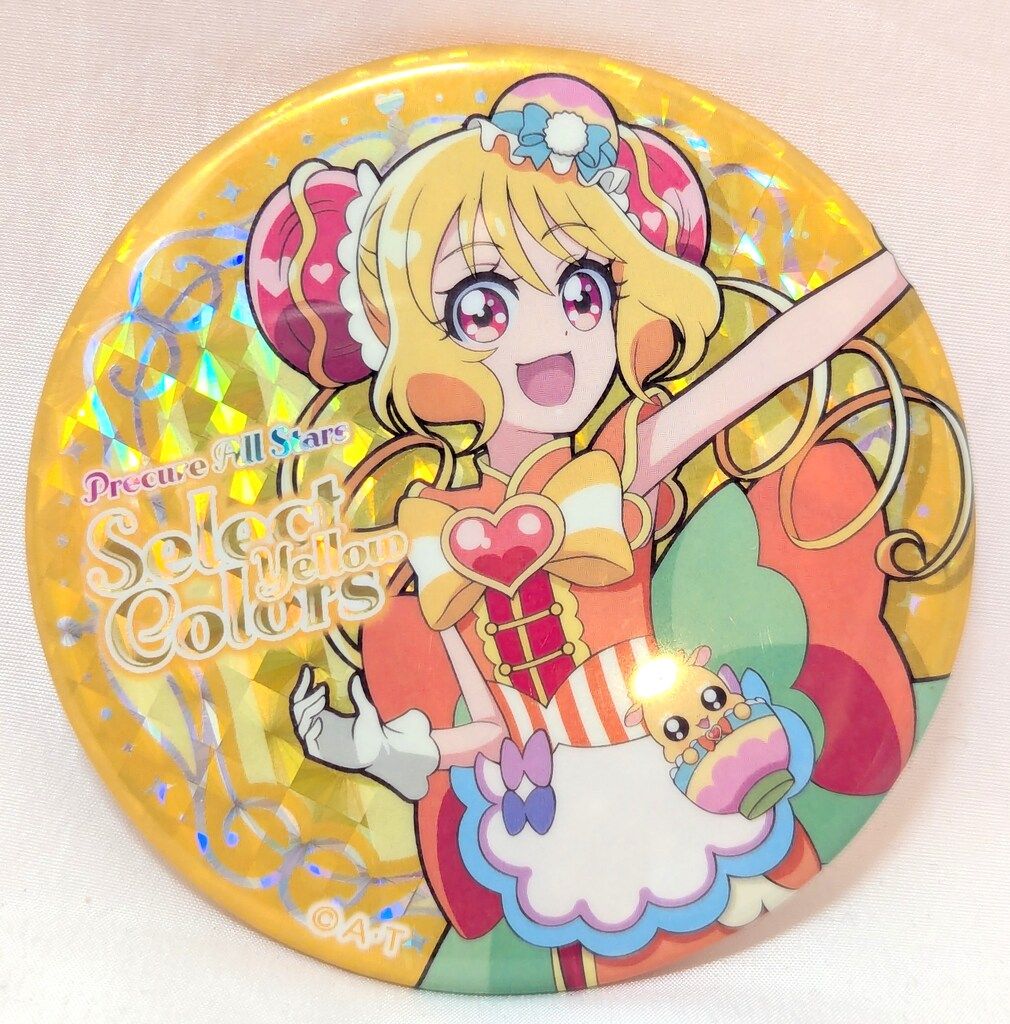 API プリティストア限定 Select Colors Yellow-#1 ホログラム缶バッジ