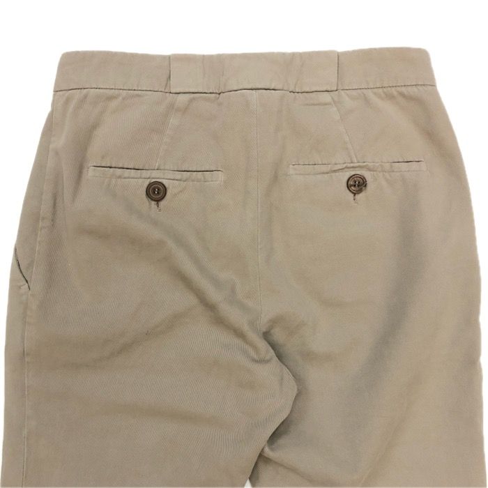 ブルネロクチネリ★クロップドパンツ 38 ベージュ★美品 Brunello Cucinelli ブルネロクチネリ クロップドパンツ コットン