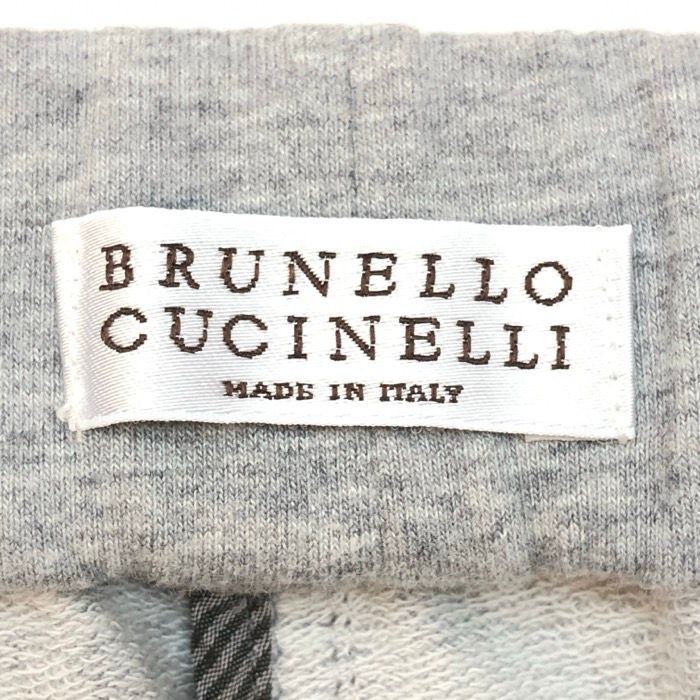  Brunello Cucinelli ブルネロクチネリ スパンコール装飾 スウェットパンツ コットン グレー サイズ38 S M相当 レディース その他 パンツ